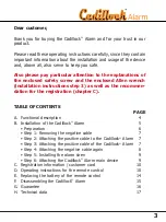 Preview for 4 page of 2bfirst Cadillock Alarm Installation And Operating Instructions Manual