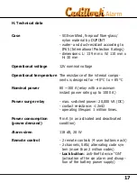 Preview for 18 page of 2bfirst Cadillock Alarm Installation And Operating Instructions Manual