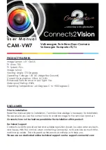 Preview for 1 page of 2connect CAM-VW7 User Manual