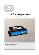 2N Telekomunikace NetSpeaker User Manual preview