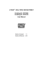 Preview for 1 page of 2N ATEUS 501106E User Manual