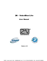 2N VoiceBlue Lite User Manual preview