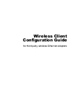 2Wire third-party wireless Ethernet adapters Configuration Manual preview