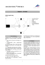 3B SCIENTIFIC PHYSICS U191501 Instruction Sheet preview