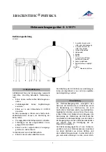 3B SCIENTIFIC PHYSICS U19171 Instruction Sheet preview