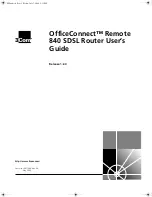 Preview for 1 page of 3Com 3C840-US - OfficeConnect Remote 840 SDSL Router User Manual