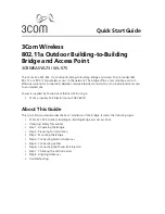 3Com 3CRWEASYA73 - 11a 54 Mbps Wireless LAN Outdoor Quick Start Manual preview