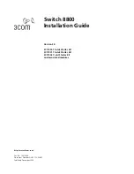 Preview for 1 page of 3Com 8800 SERIES Installation Manual