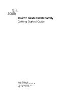 Preview for 1 page of 3Com Router 6000 Series Getting Started Manual