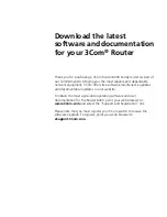 Preview for 3 page of 3Com Router 6000 Series Getting Started Manual