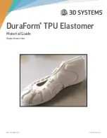 3D Systems DuraForm TPU Elastomer Installation Manual - Original Instructions preview