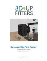 3DUpFitters 3D Printer Carbon Air Filter Installation Manual preview