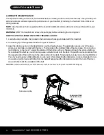 Preview for 20 page of 3G Cardio Elite Runner Owner'S Manual