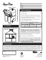 Preview for 2 page of 3M CUNO Aqua-Pure AP-RO5500 Quick Start Manual