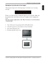 Preview for 31 page of 3M DX70 - Digital Projector XGA DLP Product Safety Manual