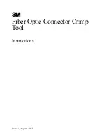3M Fiber Optic Connector Crimp Tool Instructions preview