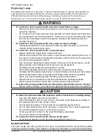 Preview for 11 page of 3M Multimedia Projector X62 Safety Manual