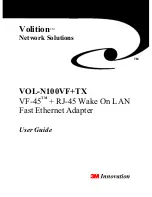 Preview for 1 page of 3M Volition VOL-N100VF+TX User Manual