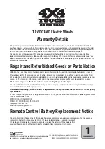 Preview for 3 page of 4x4 TOUGH 21-280467 User Manual