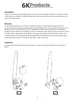 Preview for 4 page of 6K Products DH0626 Operation And Parts Manual