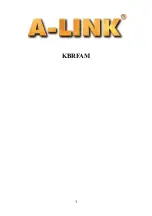 A-Link KBRFAM User Manual preview