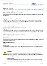 Preview for 29 page of a-TroniX A100/20 Installation And Operating Instructions Manual