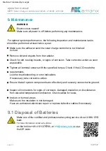 Preview for 32 page of a-TroniX A100/20 Installation And Operating Instructions Manual