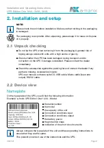 Preview for 9 page of a-TroniX UPS Edition One 1kVA Installation And Operating Instructions Manual