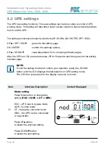 Preview for 22 page of a-TroniX UPS Edition One 1kVA Installation And Operating Instructions Manual