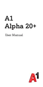 A1 Alpha 20+ User Manual preview