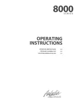 Preview for 19 page of Aaladin 8000 SERIES Operator'S Manual