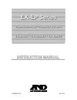 A&D EK-12KEP Instruction Manual preview