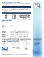 Preview for 2 page of A&D UA-1030T Specification