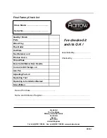 Preview for 34 page of Aarow BK061 Operating & Installation Manual