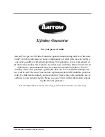 Preview for 35 page of Aarrow EcoBurn AFS1221 Operating & Installation Manual