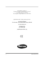 Preview for 6 page of Aarrow Nouveau Operating & Installation Manual