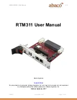 abaco systems RTM311 User Manual preview