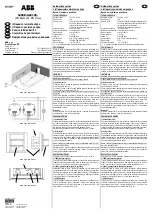 Preview for 1 page of ABB 3299E-A22100 Instructions For Installation And Use