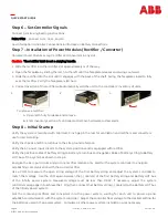 Preview for 8 page of ABB 8600243957P Quick Start Manual