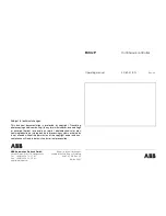 Preview for 1 page of ABB Bitric P Operating Manual