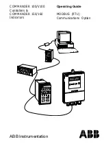 Preview for 1 page of ABB COMMANDER 100 Operating Manual