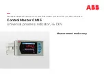 ABB ControlMaster CM15 Commissioning Instructions preview