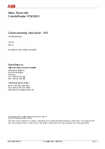 Preview for 35 page of ABB CoriolisMaster FCM2000 Commissioning Instructions