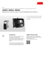 ABB EBS862 Operating	 Instruction preview