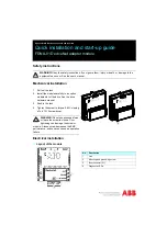 Preview for 1 page of ABB FDNA-01 Quick Installation And Start-Up Manual