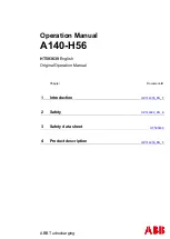 Preview for 1 page of ABB HT593639 Operation Manual