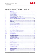 Preview for 3 page of ABB HT603383 Operation Manual