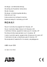 Preview for 1 page of ABB i-bus EIB RC/A 8.1 Mounting And Operation Instructions