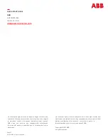 Preview for 22 page of ABB Integritas 24V Quick Start Manual