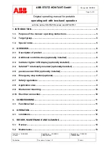 Preview for 2 page of ABB JSD-TD25P Series Original Operating Manual